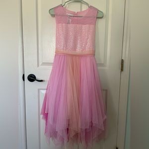 NWT  pink flowy sequin dress
